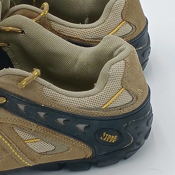 Stone Creek Suede Leather Upper Men's Sneaker Shoes Tan / Black Sz: 13 - Picture 12 of 16